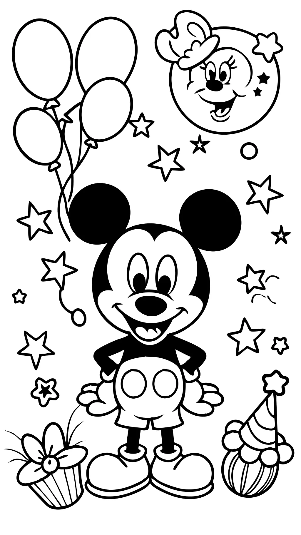 Páginas para colorear de Mickey Mouse para imprimir gratis